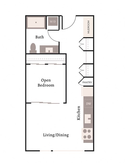 a floor plan of a bedroom apartment